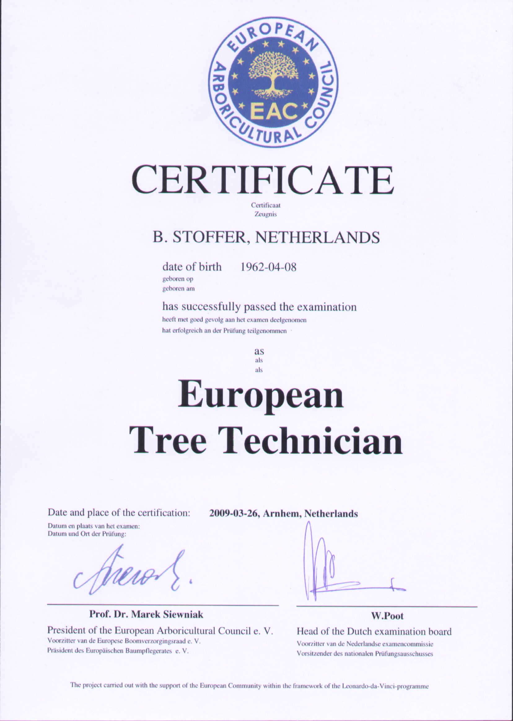 European Tree Technician